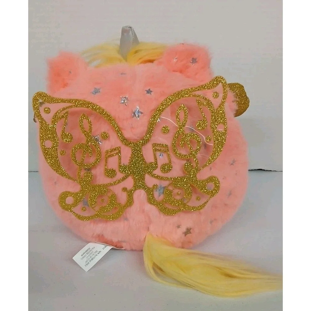 Zuru Rainbocorns Fairycorn Plush Fairy Wings Glitter Heart Peach Gold 10